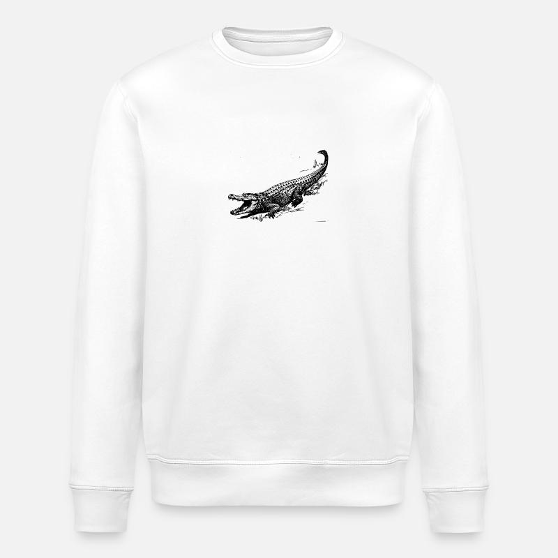 Croco 32 - Sweat bio ROLLER Stanley/Stella Unisexe - blanc