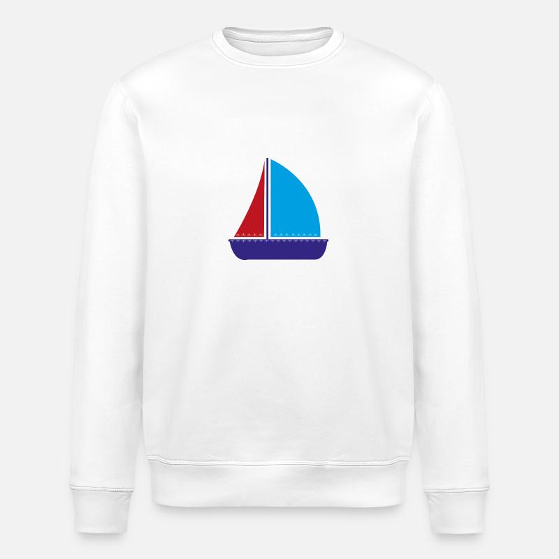 bateau à voile - Sweat bio ROLLER Stanley/Stella Unisexe - blanc