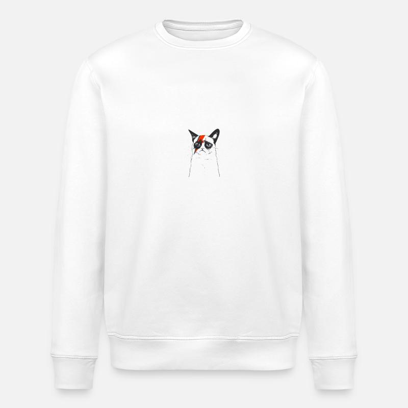 CATS | FLASH CAT - Sweat bio ROLLER Stanley/Stella Unisexe - blanc