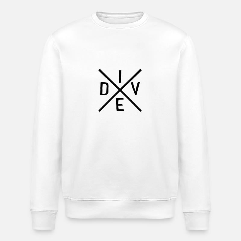 plongée - Sweat bio ROLLER Stanley/Stella Unisexe - blanc