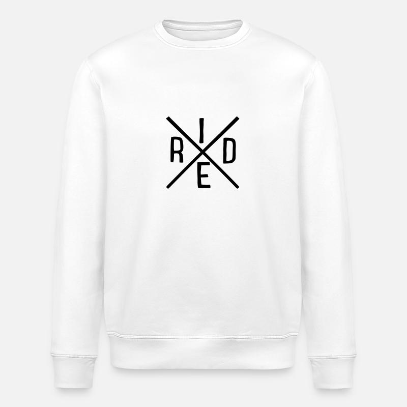 Monter - Sweat bio ROLLER Stanley/Stella Unisexe - blanc