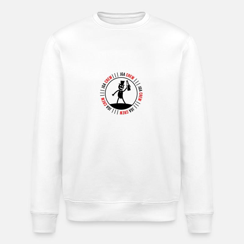 Junggesellen Abschied Crew - Stanley/Stella Unisex Bio-Sweatshirt ROLLER - Weiß