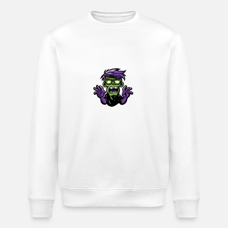 Zombie Halloween Comic - Stanley/Stella Unisex Bio-Sweatshirt ROLLER - Weiß