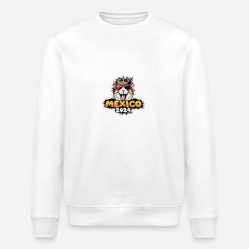 Mexique 2024 Hamster - Sweat bio ROLLER Stanley/Stella Unisexe - blanc