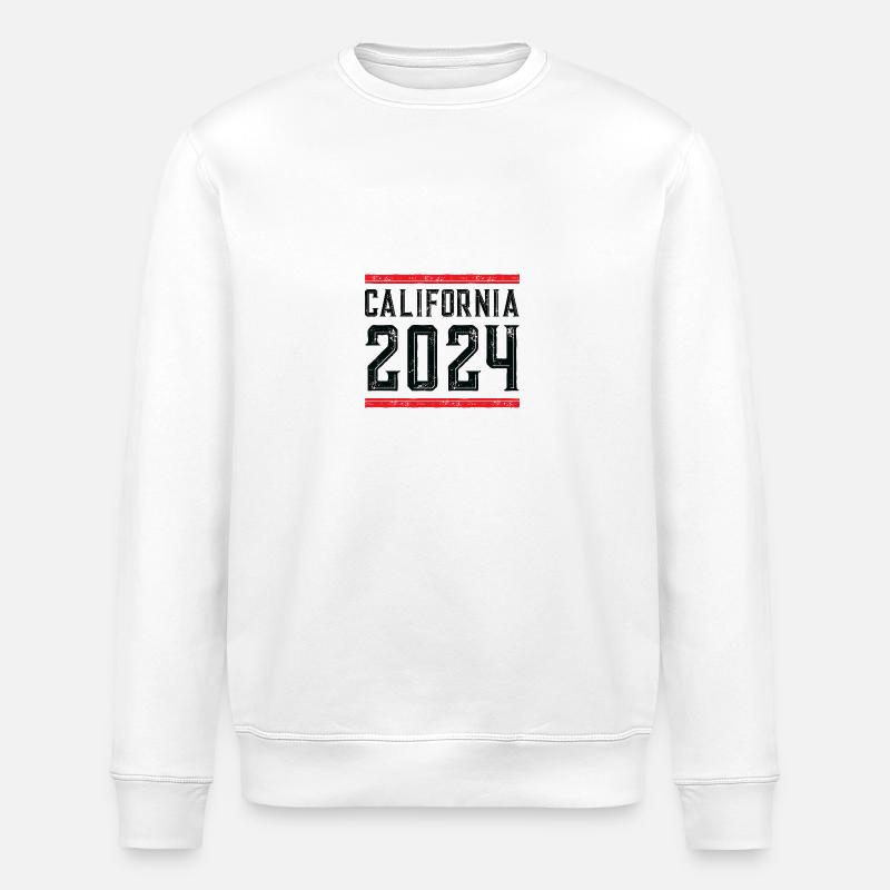 California 2024 - Stanley/Stella Unisex Bio-Sweatshirt ROLLER - Weiß