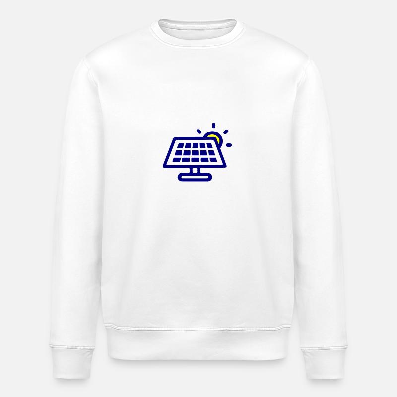 Solar Energie Panele - Stanley/Stella Unisex Bio-Sweatshirt ROLLER - Weiß