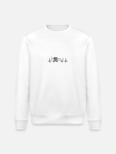 j'aime la maison Tuvalu - Sweat bio ROLLER Stanley/Stella Unisexe - blanc