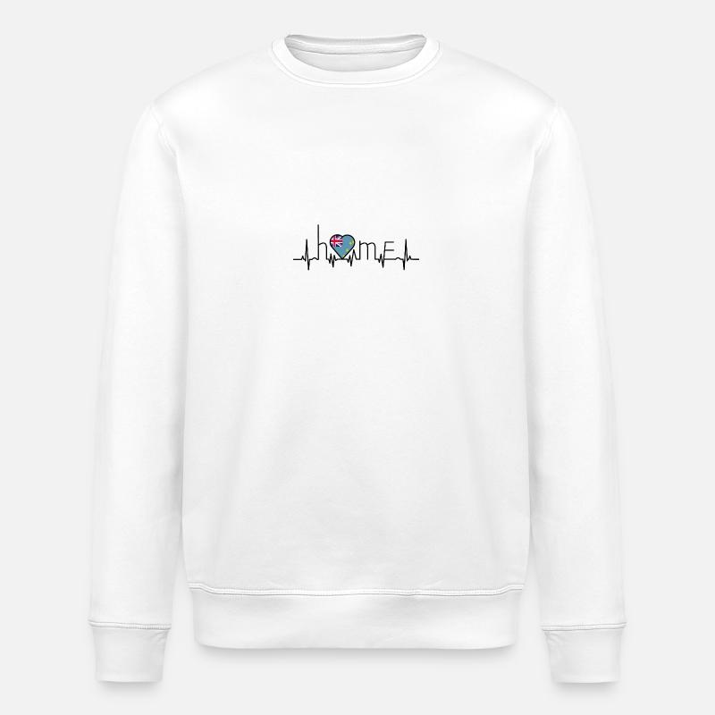 j'aime la maison Tuvalu - Sweat bio ROLLER Stanley/Stella Unisexe - blanc