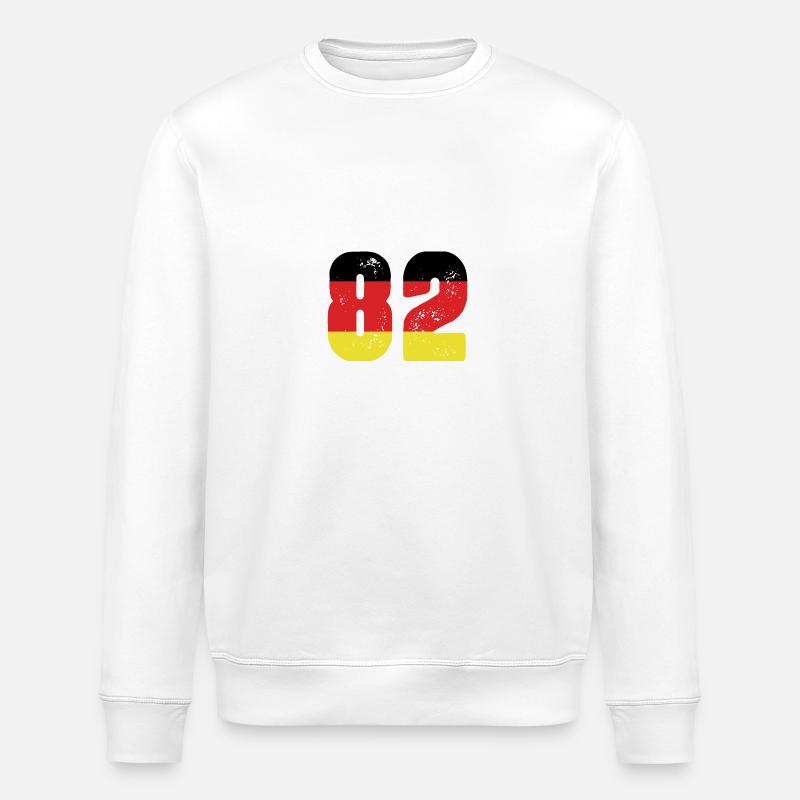 82 Numéro Jersey Allemagne - Sweat bio ROLLER Stanley/Stella Unisexe - blanc