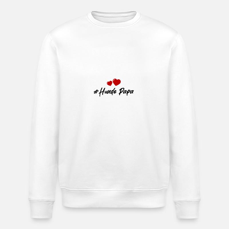 Hunde Papa - Stanley/Stella Unisex Bio-Sweatshirt ROLLER - Weiß