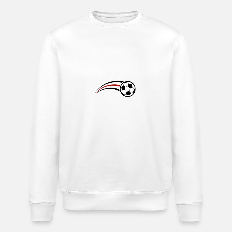 Queue de symbole de football - Sweat bio ROLLER Stanley/Stella Unisexe - blanc