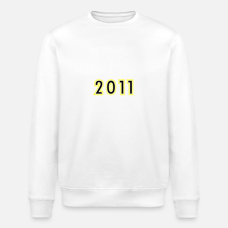 2011 Année Anniversaire - Sweat bio ROLLER Stanley/Stella Unisexe - blanc