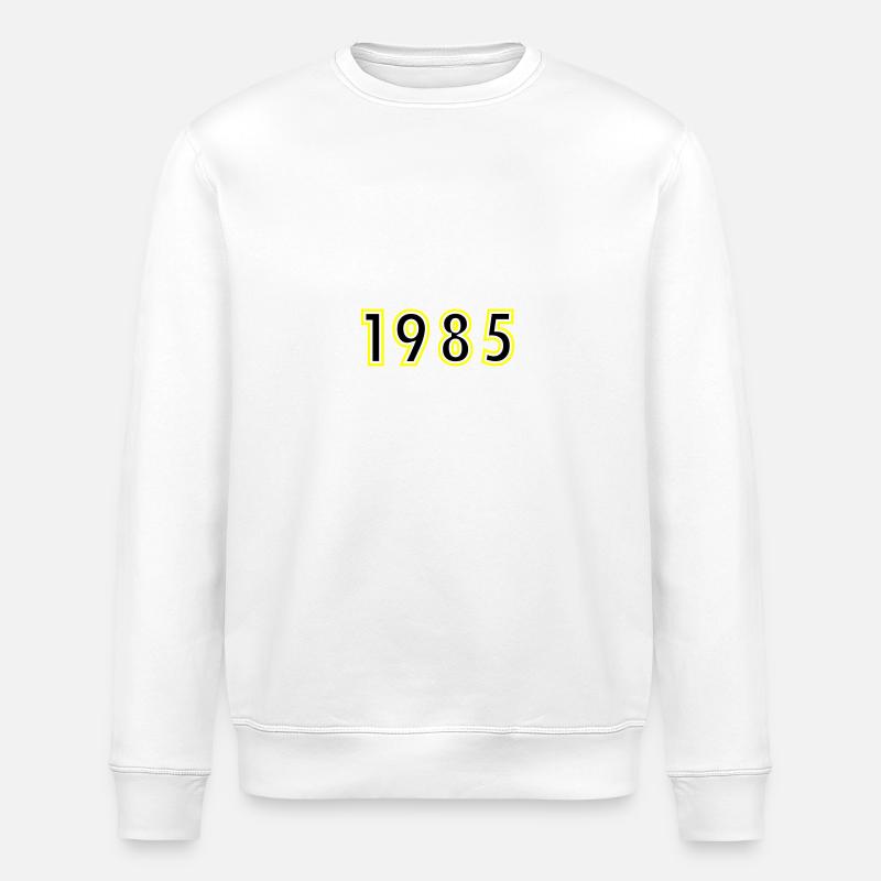 1985 Année Anniversaire - Sweat bio ROLLER Stanley/Stella Unisexe - blanc