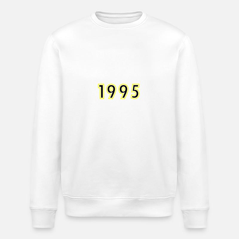 1995 Année Anniversaire - Sweat bio ROLLER Stanley/Stella Unisexe - blanc