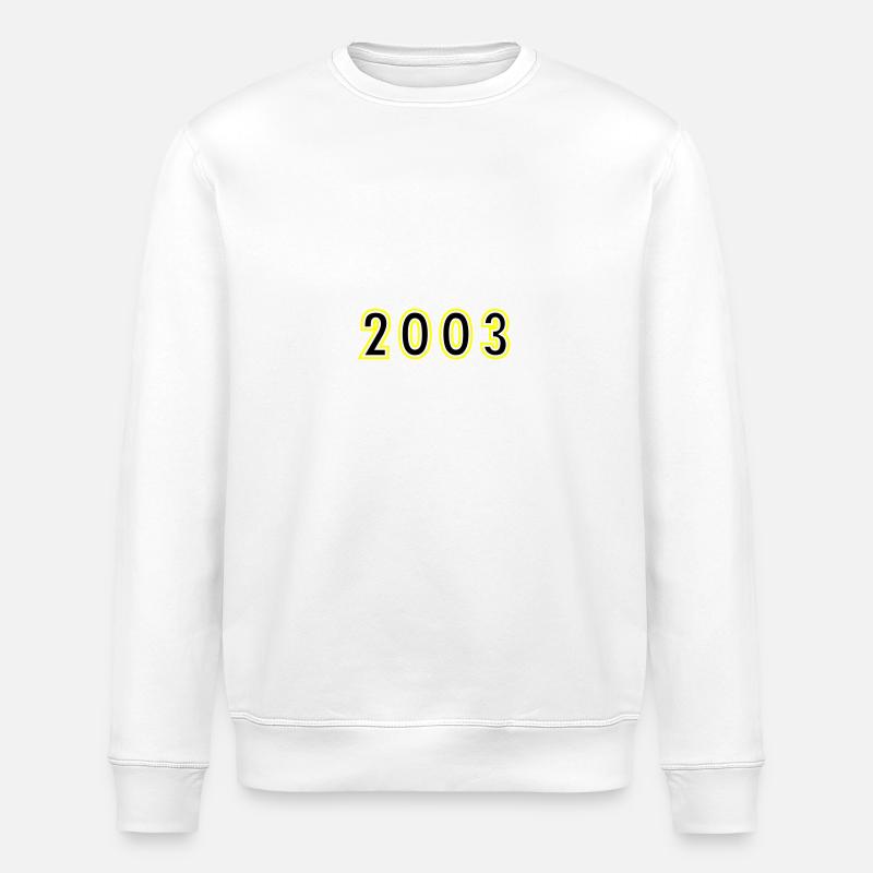 2003 Année Anniversaire - Sweat bio ROLLER Stanley/Stella Unisexe - blanc