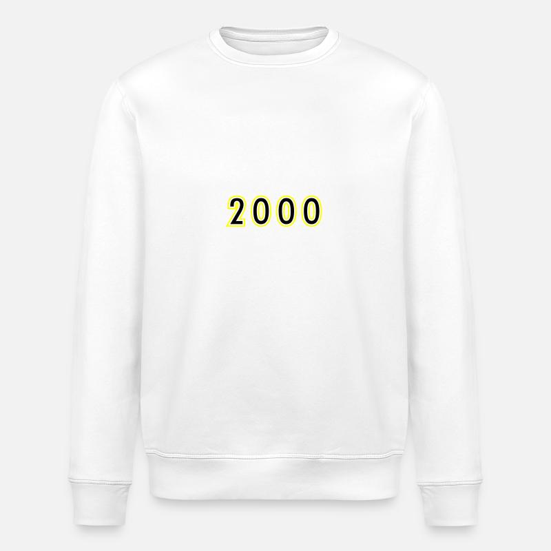 2000 Année Anniversaire - Sweat bio ROLLER Stanley/Stella Unisexe - blanc