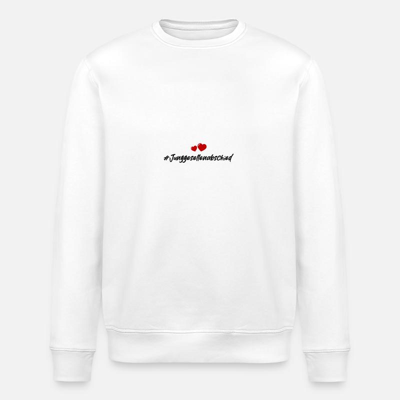 Junggesellenabschied Herz - Stanley/Stella Unisex Bio-Sweatshirt ROLLER - Weiß
