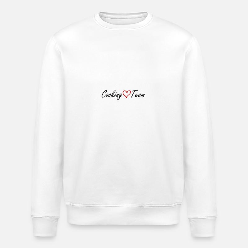 Cooking Team Herz - Stanley/Stella Unisex Bio-Sweatshirt ROLLER - Weiß