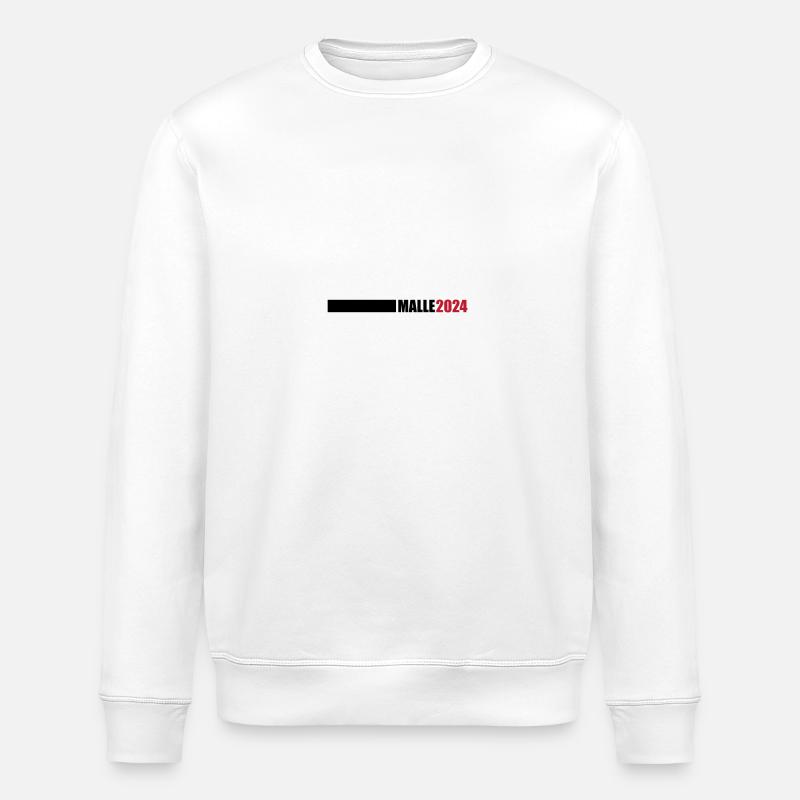 Malle 2024 Mallorca - Stanley/Stella ROLLER Unisex Organic Sweatshirt - white