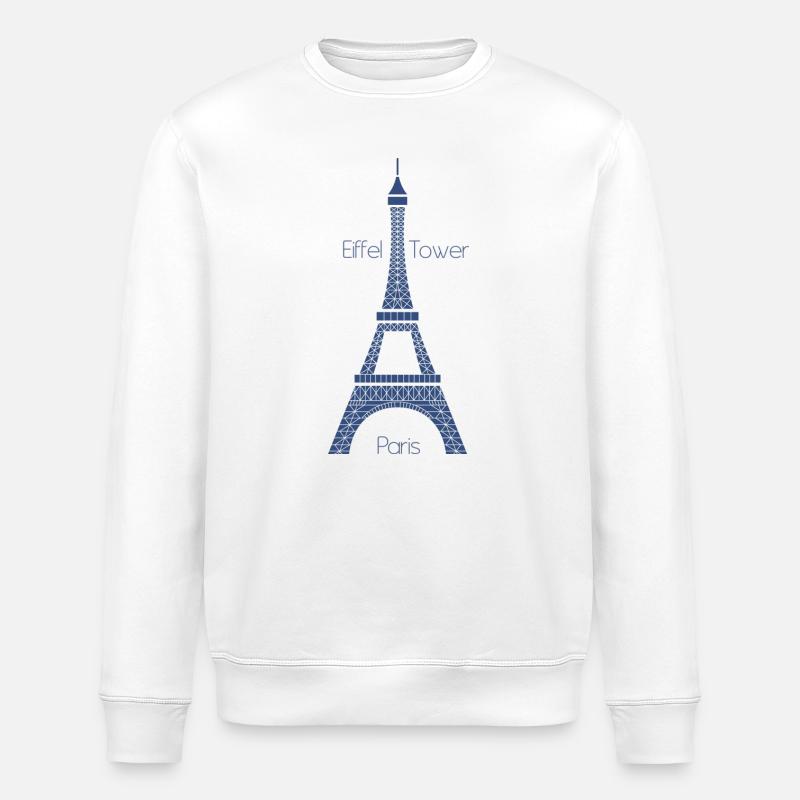 Eiffel Tower - Stanley/Stella Unisex Bio-Sweatshirt ROLLER - Weiß