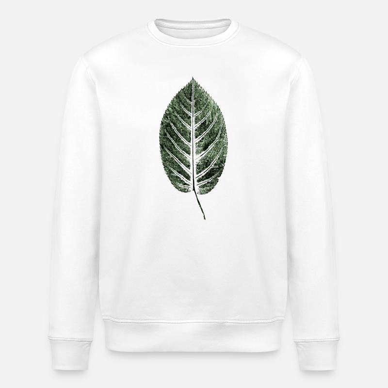 Hêtre / Feuille / VERT - Sweat bio ROLLER Stanley/Stella Unisexe - blanc