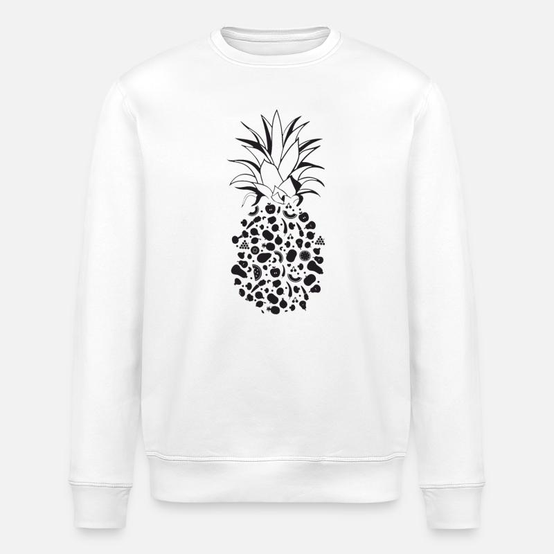 Fruits comme ananas - Sweat bio ROLLER Stanley/Stella Unisexe - blanc