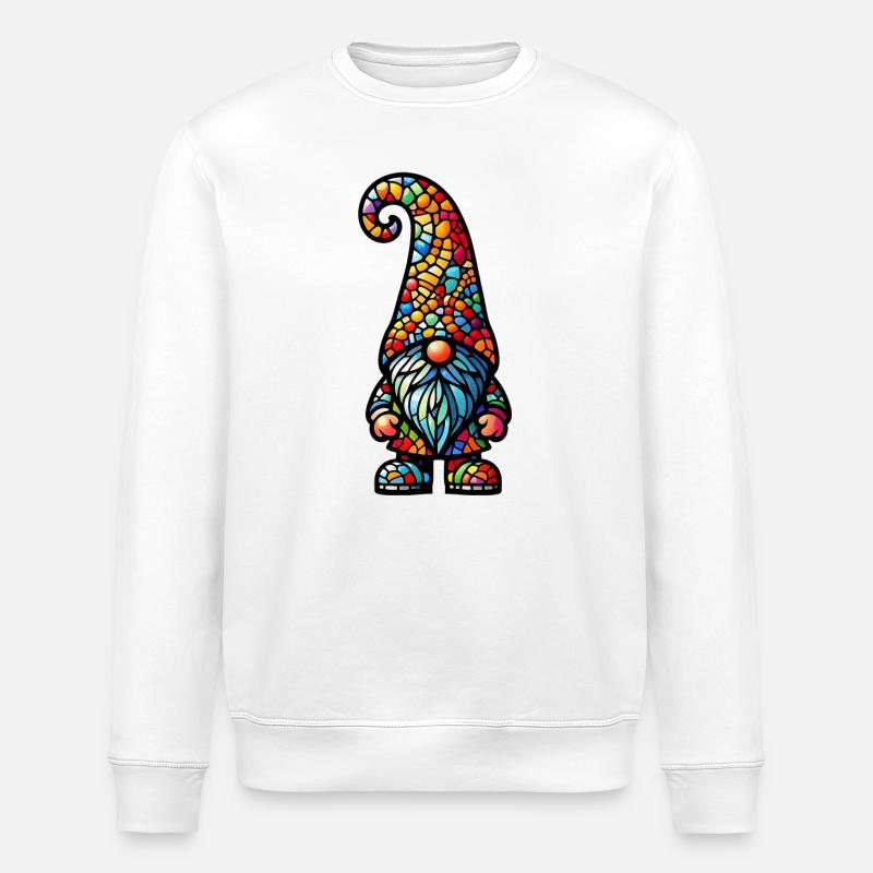 Gnom - Stanley/Stella Unisex Bio-Sweatshirt ROLLER - Weiß