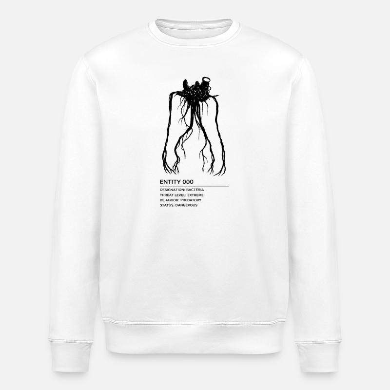 Backrooms Entity 0 black - Stanley/Stella ROLLER Unisex Organic Sweatshirt - white