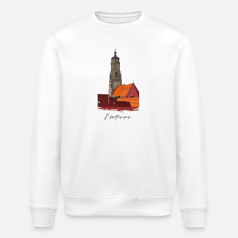 Nördlingen // Daniel // Illustration - Sweat bio ROLLER Stanley/Stella Unisexe - blanc