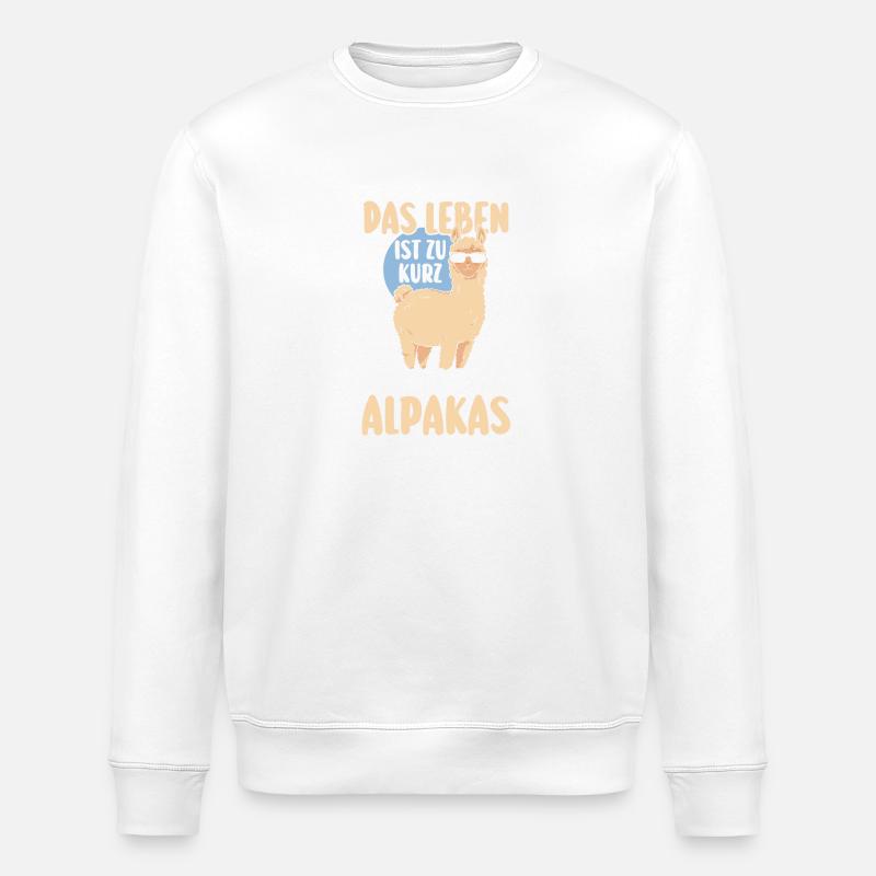 Alpaka - Stanley/Stella Unisex Bio-Sweatshirt ROLLER - Weiß