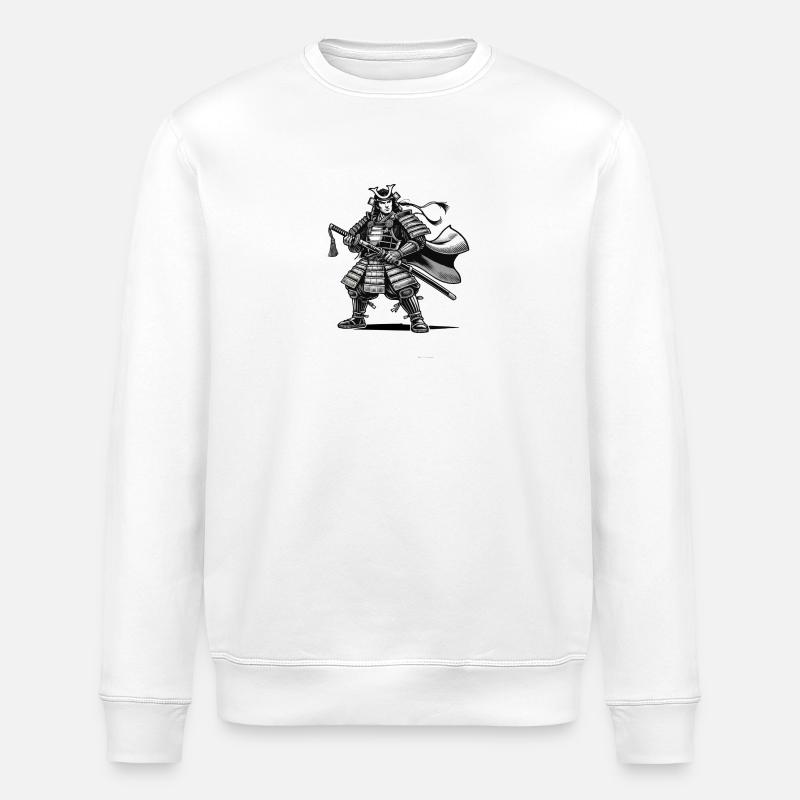 samurai comic - Stanley/Stella Unisex Bio-Sweatshirt ROLLER - Weiß