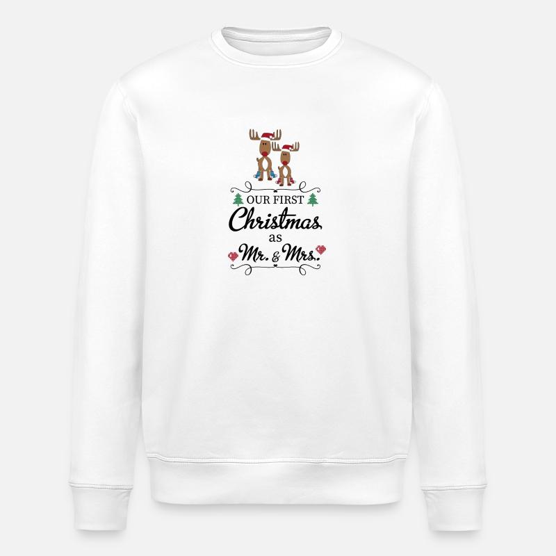 Christmas - Stanley/Stella ROLLER Unisex Organic Sweatshirt - white