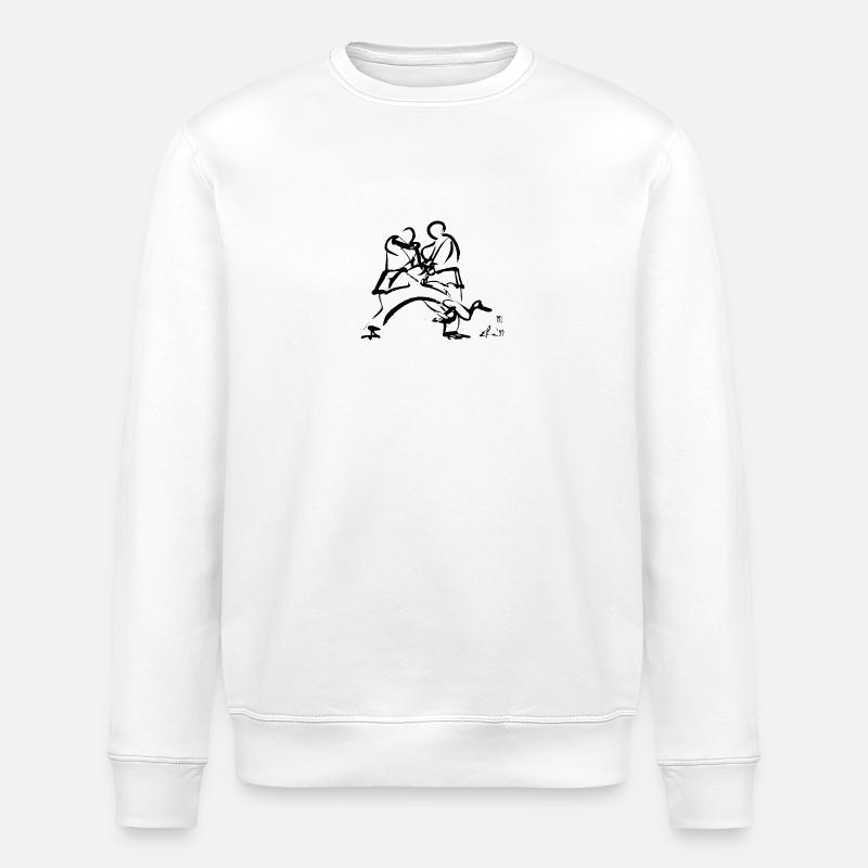 DE_ASHI_BARAI - Stanley/Stella Unisex Bio-Sweatshirt ROLLER - Weiß