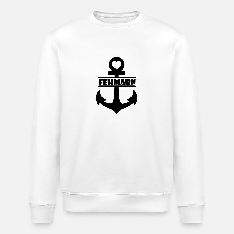 Ancre Fehmarn - Sweat bio ROLLER Stanley/Stella Unisexe - blanc