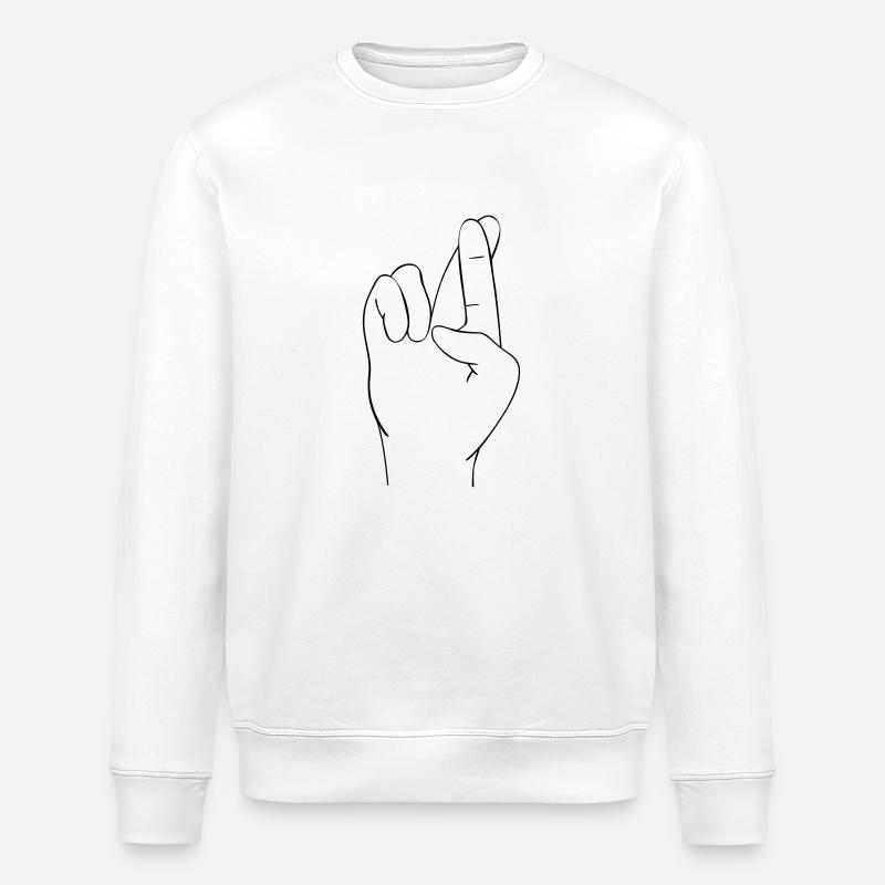 Handzeichen - Stanley/Stella Unisex Bio-Sweatshirt ROLLER - Weiß