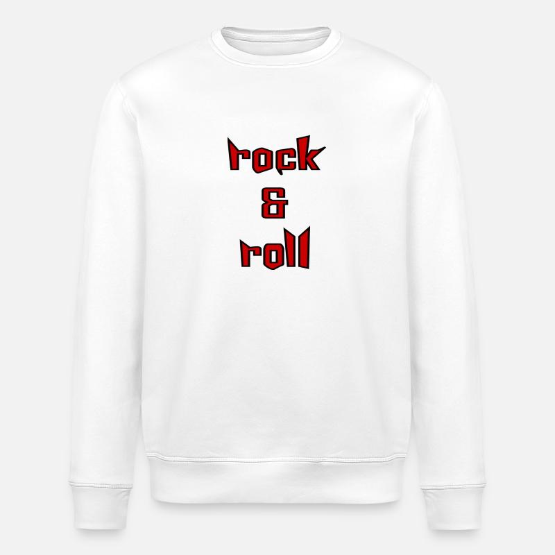 rock and roll - Sweat bio ROLLER Stanley/Stella Unisexe - blanc