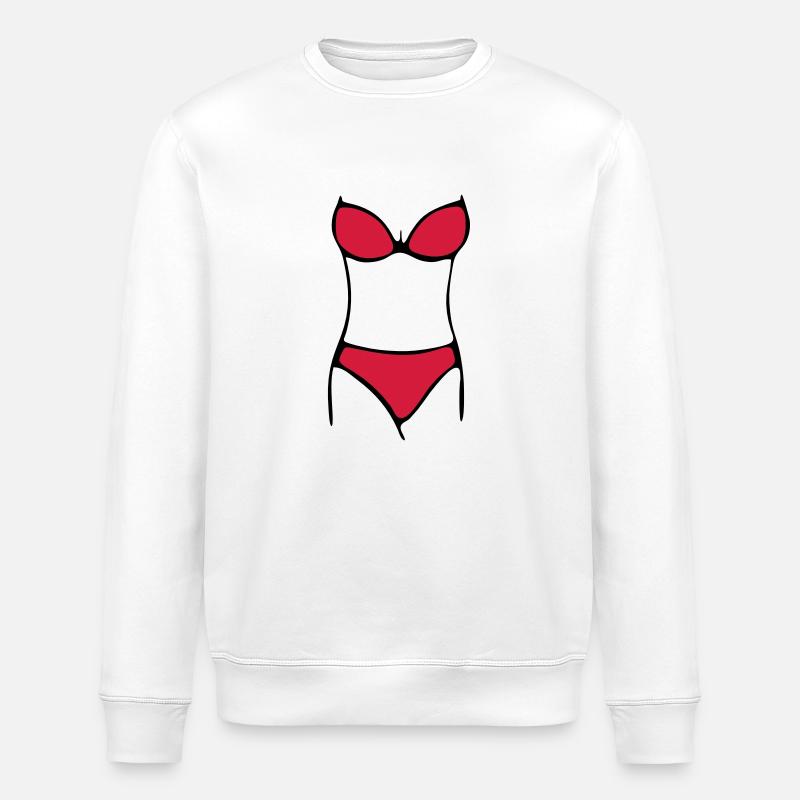 bikini - Stanley/Stella ROLLER Unisex Organic Sweatshirt - white