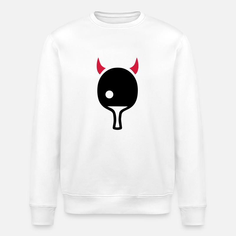 Ping Pong Devil - Stanley/Stella ROLLER Unisex Organic Sweatshirt - white
