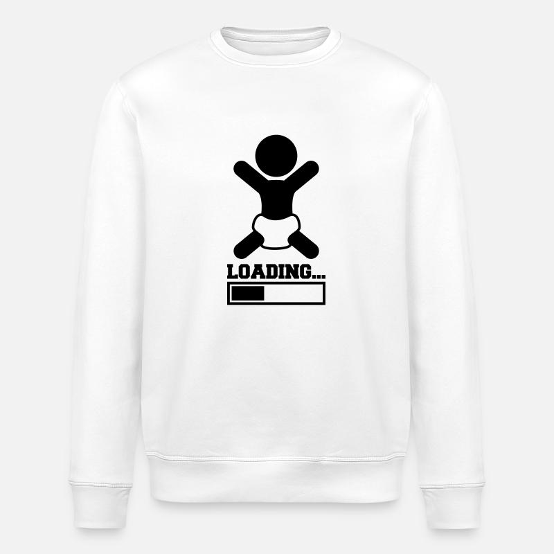 Loading Baby - Stanley/Stella ROLLER Unisex Organic Sweatshirt - white