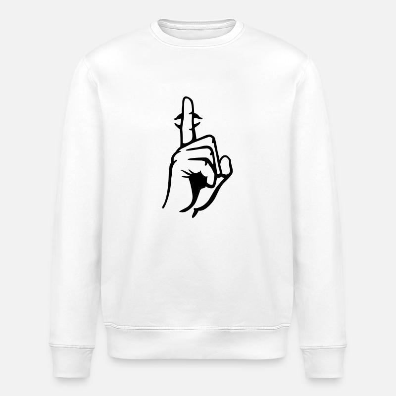 hand__ruhe_bitte_ - Stanley/Stella Unisex Bio-Sweatshirt ROLLER - Weiß