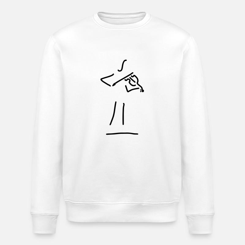 geigerin mit violine - Stanley/Stella Unisex Bio-Sweatshirt ROLLER - Weiß