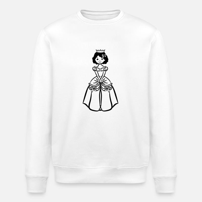 Fillettes Princess sweet Crown - Sweat bio ROLLER Stanley/Stella Unisexe - blanc