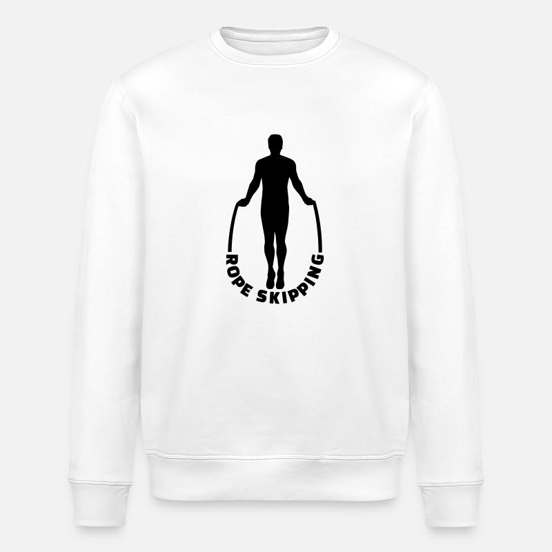 Rope skipping - Sweat bio ROLLER Stanley/Stella Unisexe - blanc