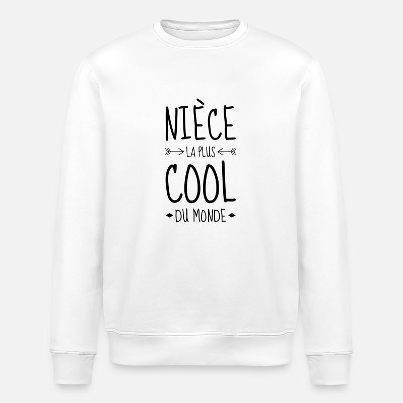 Nièce / Neveu / Oncle / Tante - Sweat bio ROLLER Stanley/Stella Unisexe - blanc