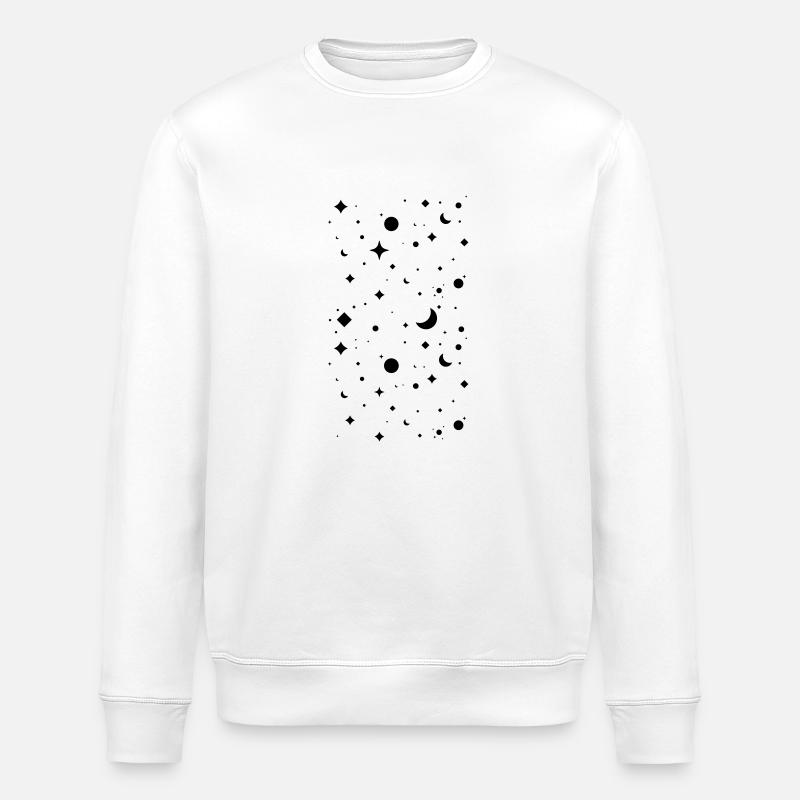 Nachthimmel - Stanley/Stella Unisex Bio-Sweatshirt ROLLER - Weiß