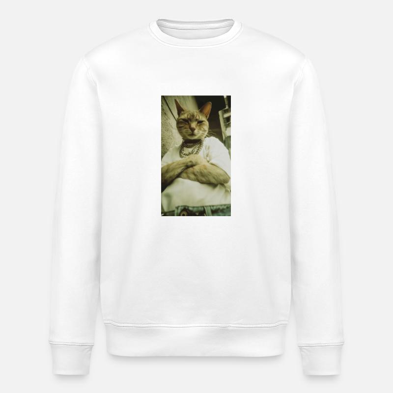 Coolcat 3 - Stanley/Stella Unisex Bio-Sweatshirt ROLLER - Weiß