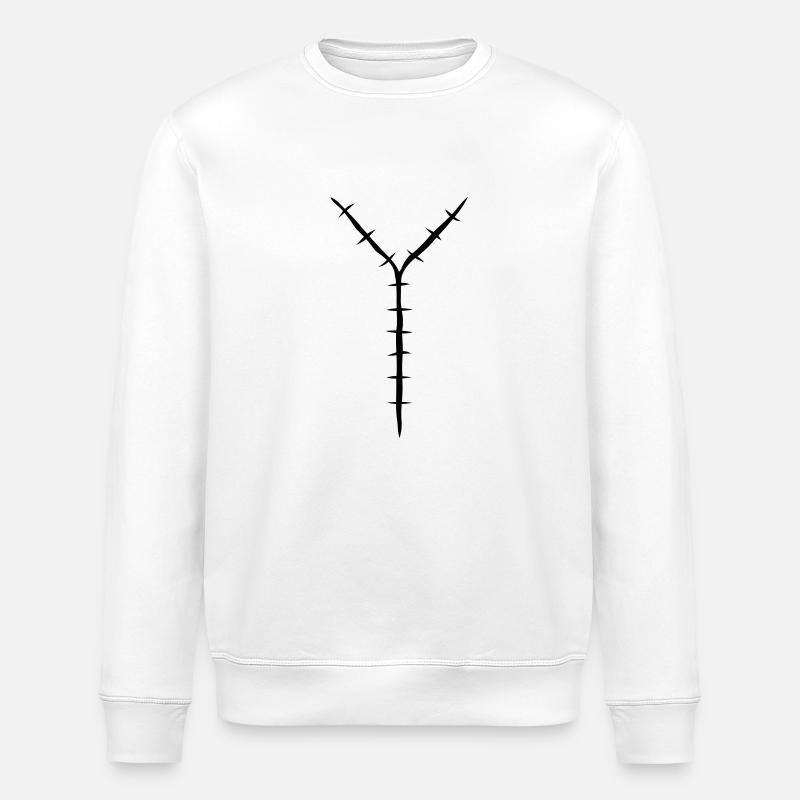 autopsy_scar - Stanley/Stella Unisex Bio-Sweatshirt ROLLER - Weiß
