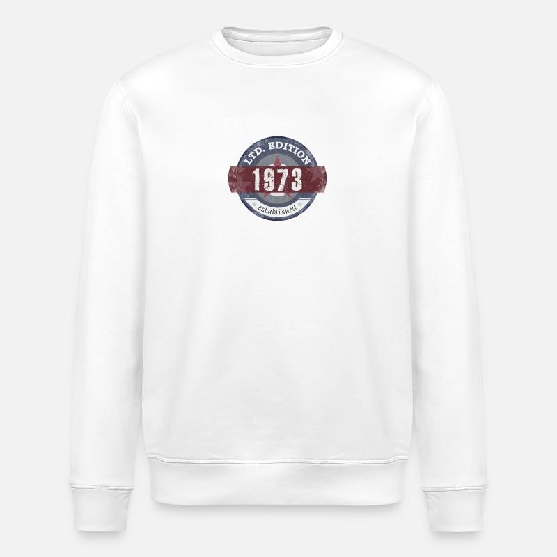 LtdEdition 1973 - Stanley/Stella Unisex Bio-Sweatshirt ROLLER - Weiß