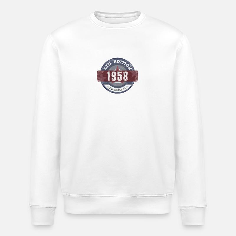 LtdEdition 1958 - Stanley/Stella ROLLER Unisex Organic Sweatshirt - white