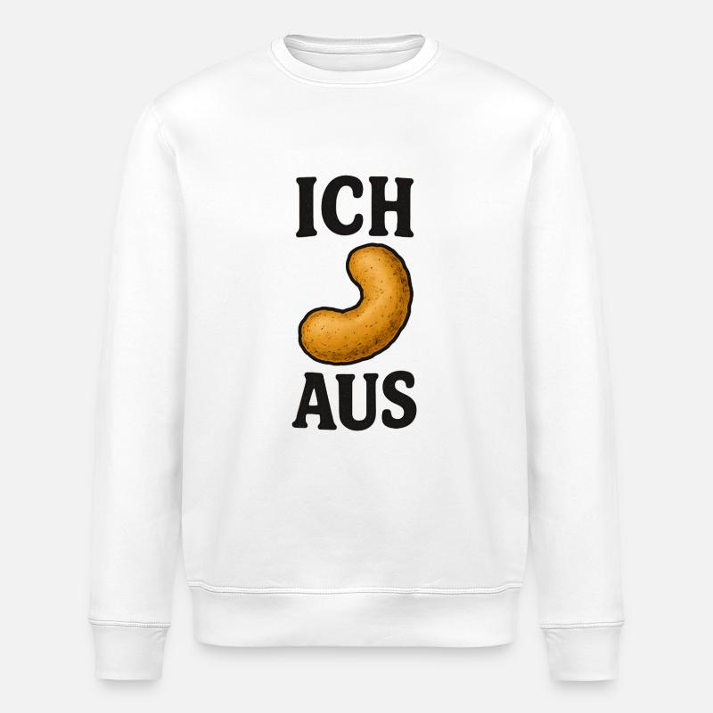 Ich Flip Aus Erdnuss Flips Spruch - Stanley/Stella Unisex Bio-Sweatshirt ROLLER - Weiß